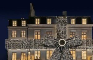 Chanel wraps up its Paris flagship like a Christmas gift