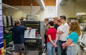 Students visit digital printing company Verband Druck